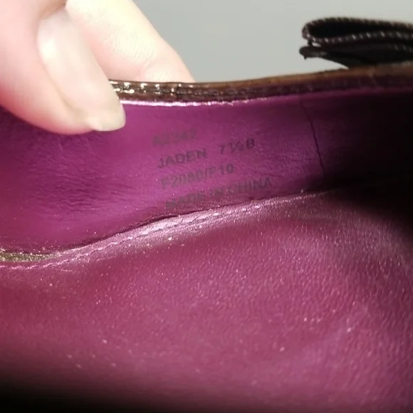 Coach Poppy Jaden Brown Peep Toe Wedge. 7.5 - Picture 8 of 8